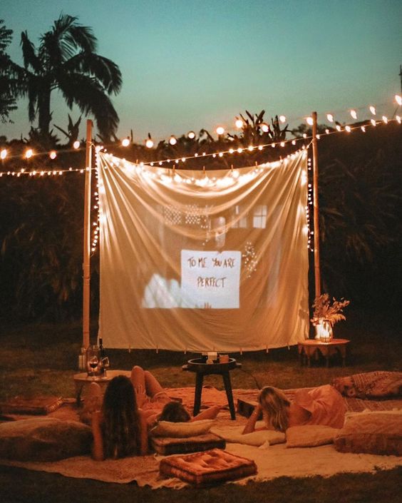 Outdoor Cinema Night with Fairy Lights – Love Your Lights