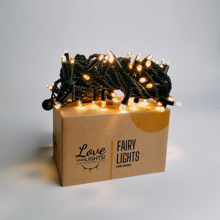 Core Series Cluster Fairy Lights | 10m Black PVC Cable | Connectable | Indoor & Outdoor