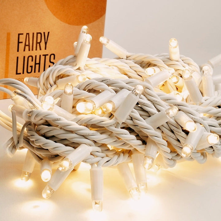 Outdoor Curtain Fairy Lights | 3m x 3m White Rubber Connectable | Pro Series