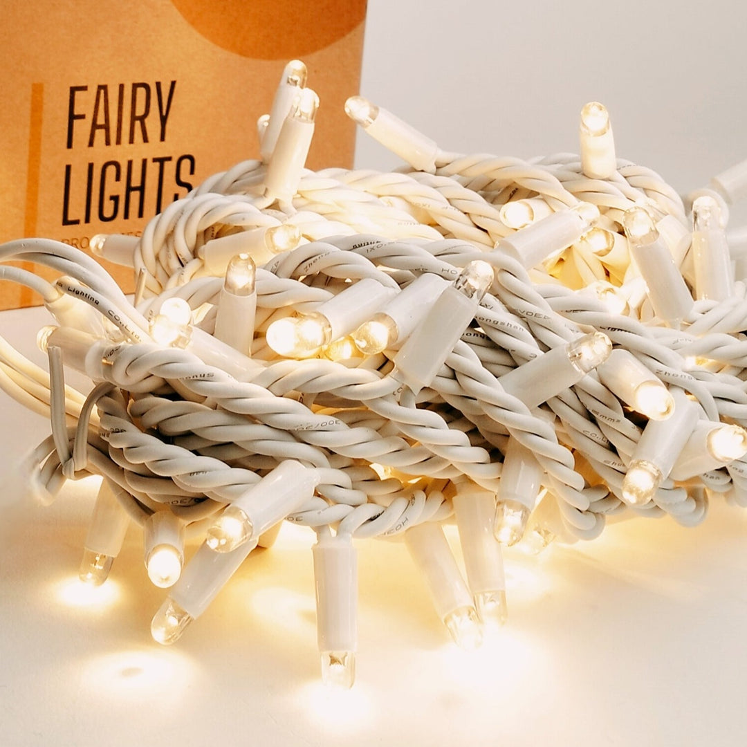 Fringe Icicle Fairy Lights White Cable