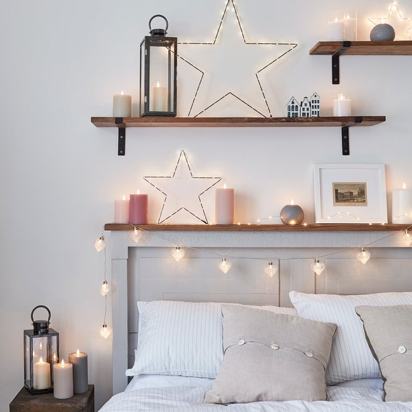 Small & Large Gold Star Fairy Lights | USB | Decorative Indoor