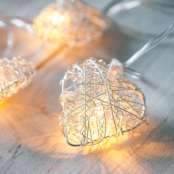 heart fairy lights