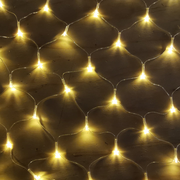 Indoor & Outdoor Net Fairy Lights | 2m x 5m PVC Clear Cable Connectable | Core Series